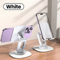 Universal 360° Rotating Phone Stand – Foldable Desktop Holder Phone Stand PRIMED White