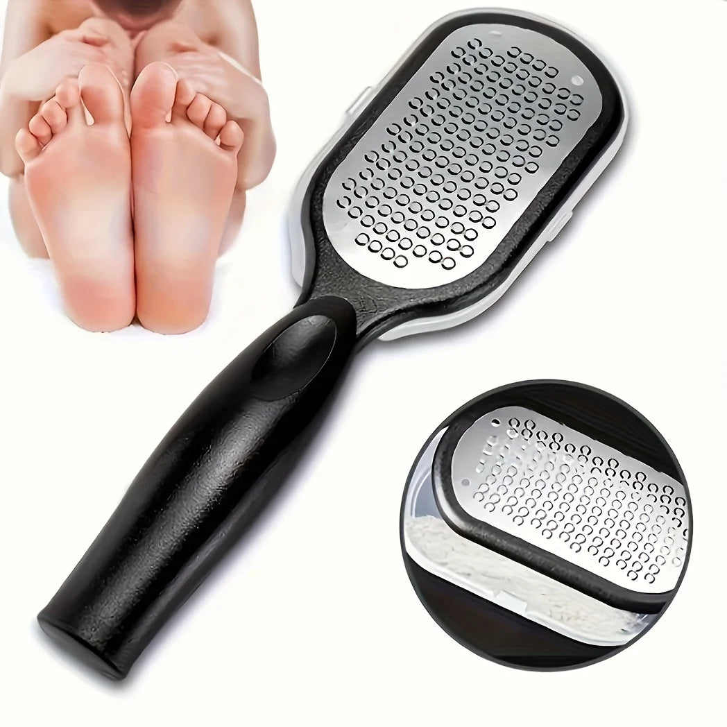 Stainless Steel Foot File & Callus Remover with Splash Guard Foot File Rasp PRIMED