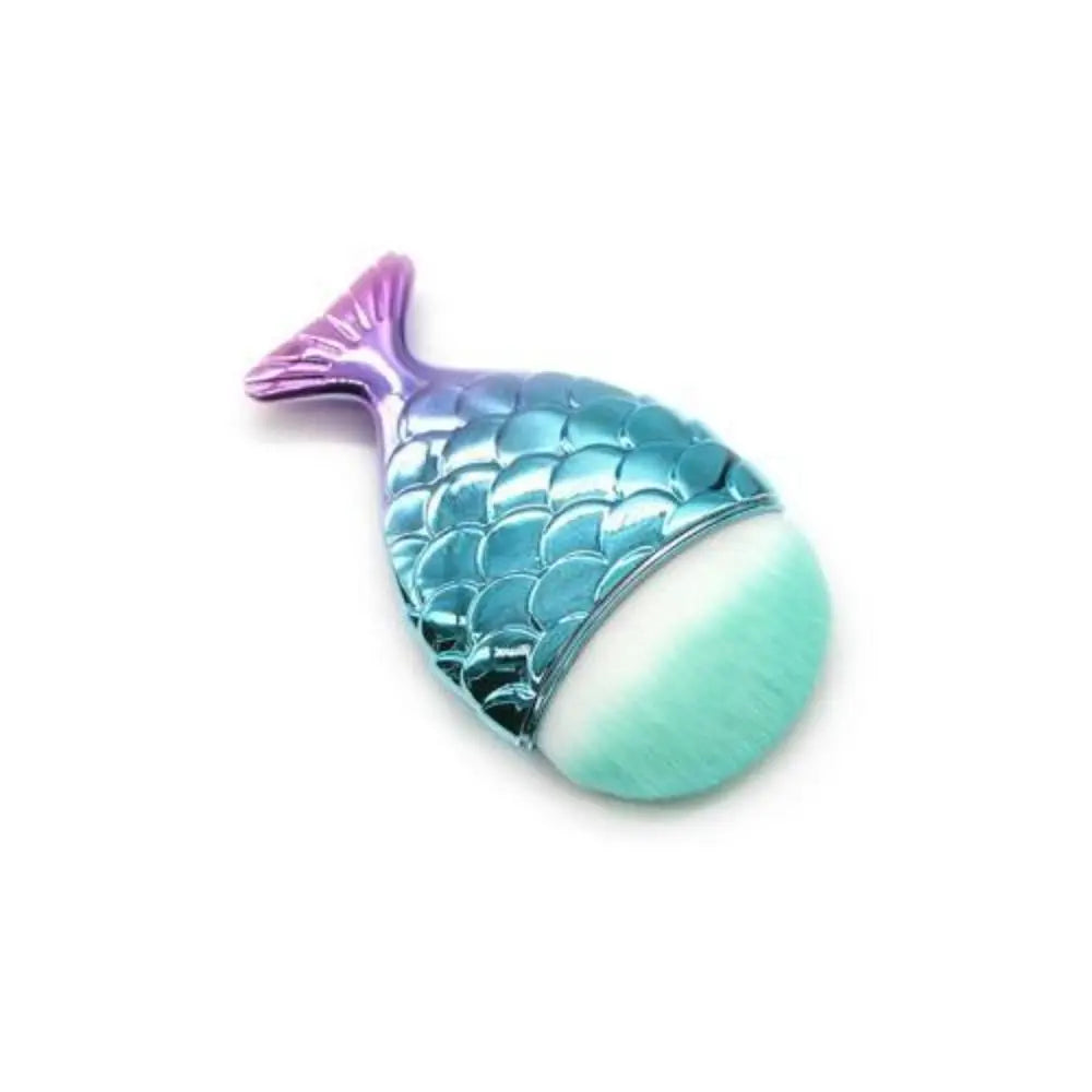 Mermaid Fish Tail Blush Brush – Soft Powder Makeup Brush