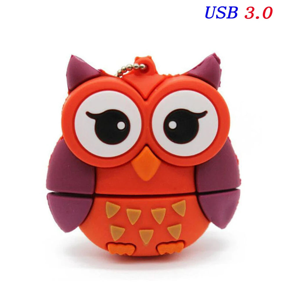 JASTER Cute Cartoon USB Flash Drive 8GB–64GB | Cat & Fox USB Flash Drive PRIMED green 4GB