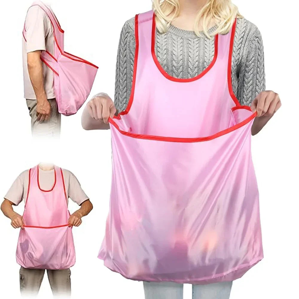 Women's Cross-Back Waterproof Laundry Apron | Large Pocket