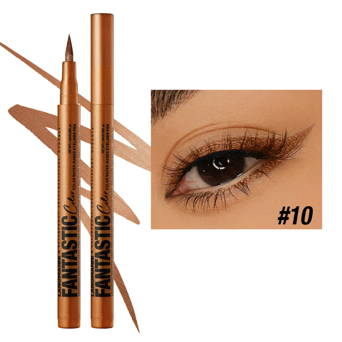 Waterproof Liquid Eyeliner Pen – 12 Matte Colors