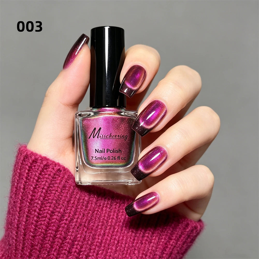 9D Cat Eye Magnetic Nail Polish – No UV Lamp, Quick Dry Magnetic Nail Polish PRIMED 03