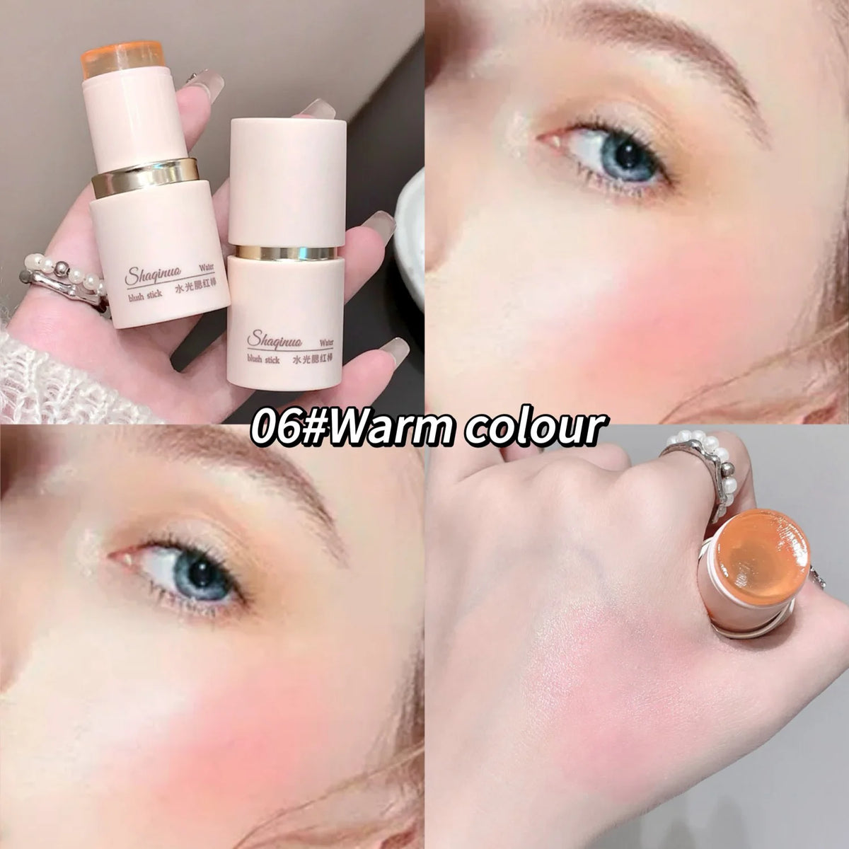 ZYXUAQIR Matte Blush Stick – Easy Blend Face Contour Cream