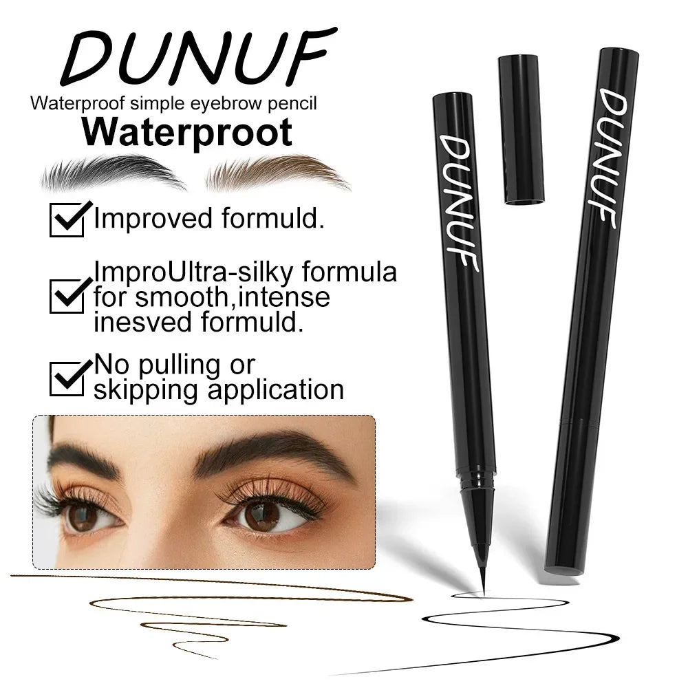 Ultra-Fine Waterproof Liquid Eyebrow Pencil – Black & Brown Liquid Eyebrow Pencil PRIMED