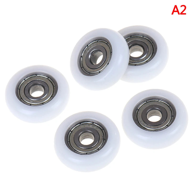 Sliding Shower Door Roller Wheel 21.5mm White Plastic Replacement