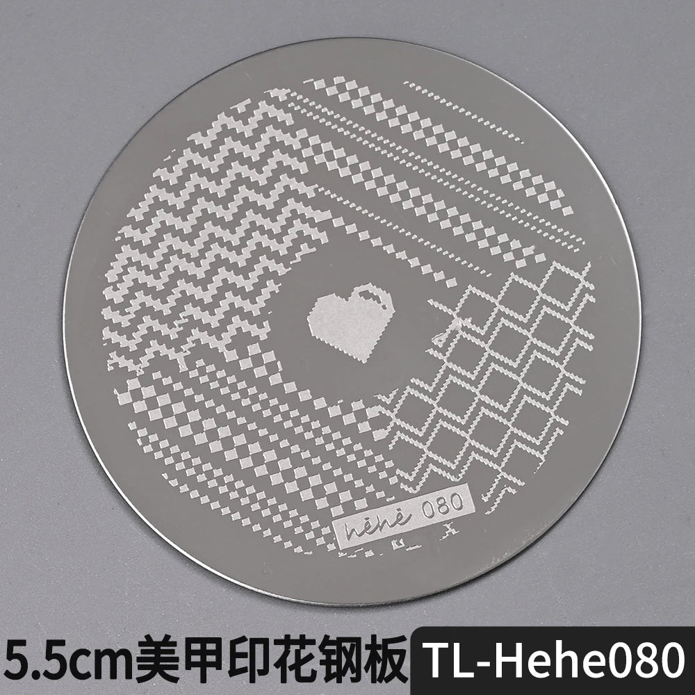 Nail Stamping Plate 5.5cm – Butterfly Flower Lace Stencil