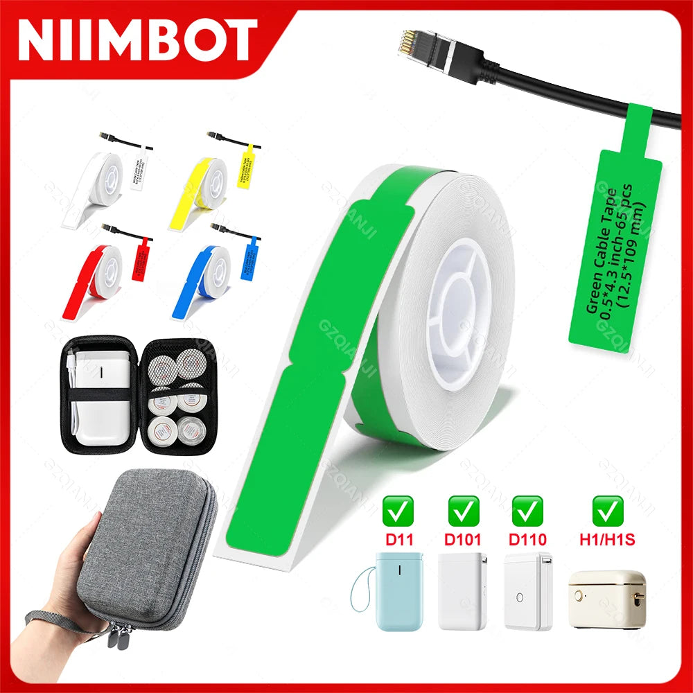 NIIMBOT Thermal Label Rolls – Waterproof D11 D110 D101 Stickers Thermal Label Rolls PRIMED
