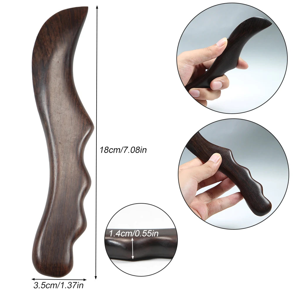 Wooden Gua Sha Scraping Massage Tool – Spa Body & Face