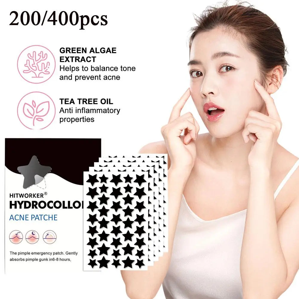 Star Shaped Hydrocolloid Acne Patches 200/400 Pcs | Alcohol-Free