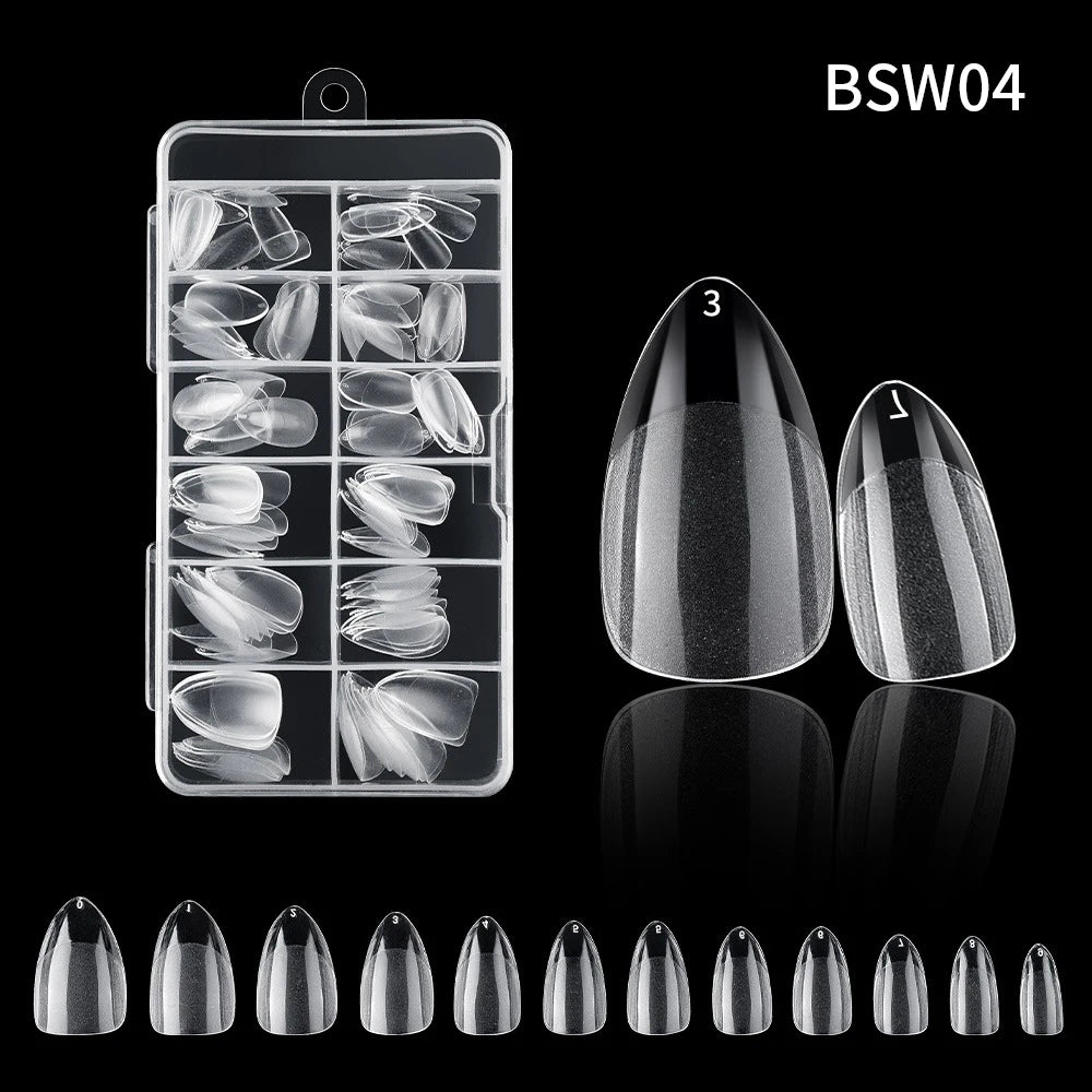120pc French Press-On Nail Tips | Full Cover Acrylic Set