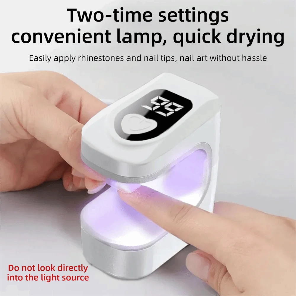 Mini UV LED Nail Lamp – Portable Rechargeable Gel Nail Dryer