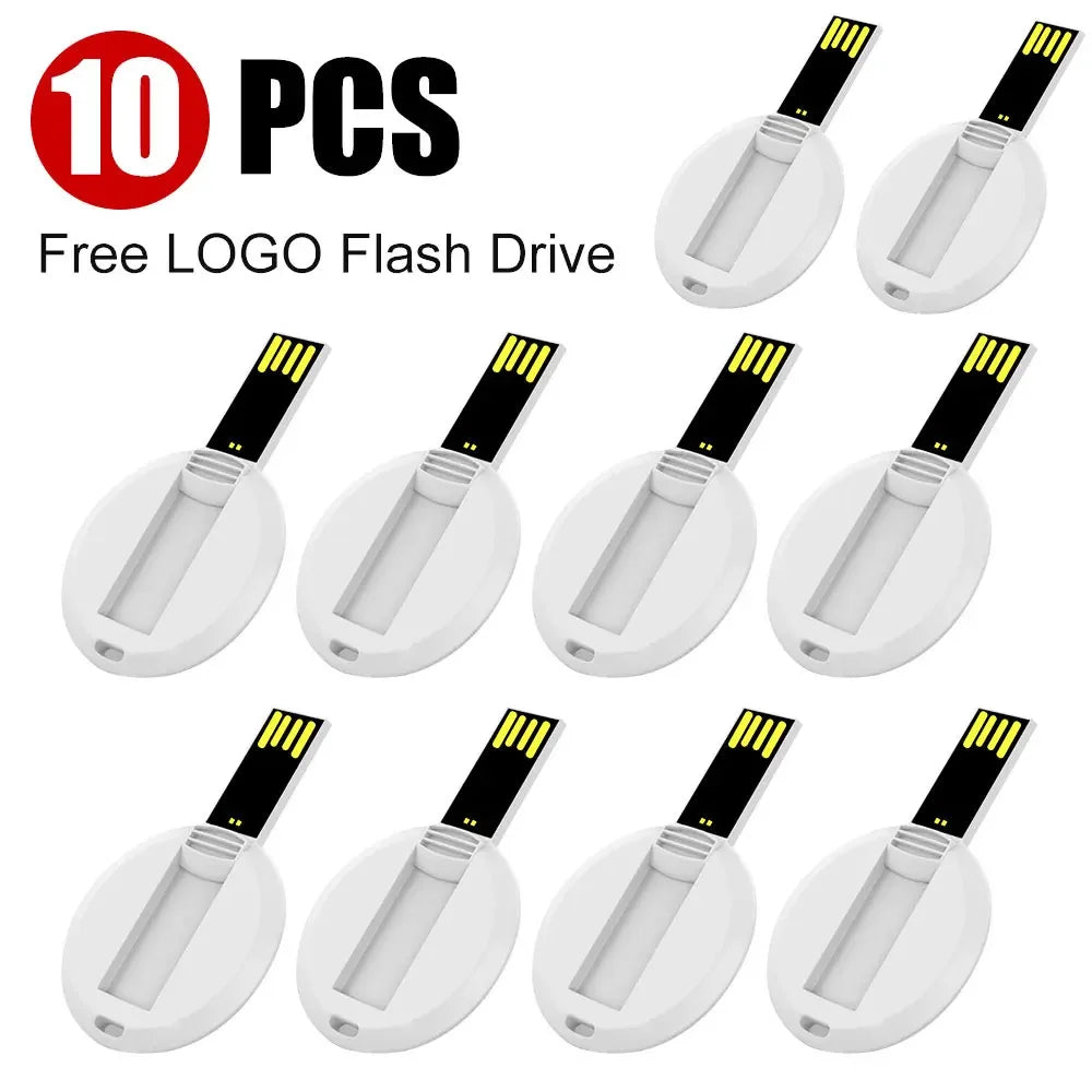 Custom Logo Credit Card USB Flash Drive Bulk 4GB–32GB Custom USB Flash Drive PRIMED 8 GB 10Round-card
