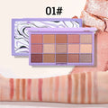 MISS ROSE 15-Color Nude Eyeshadow Palette – Matte & Shimmer Eyeshadow Palette PRIMED N7001-126-01