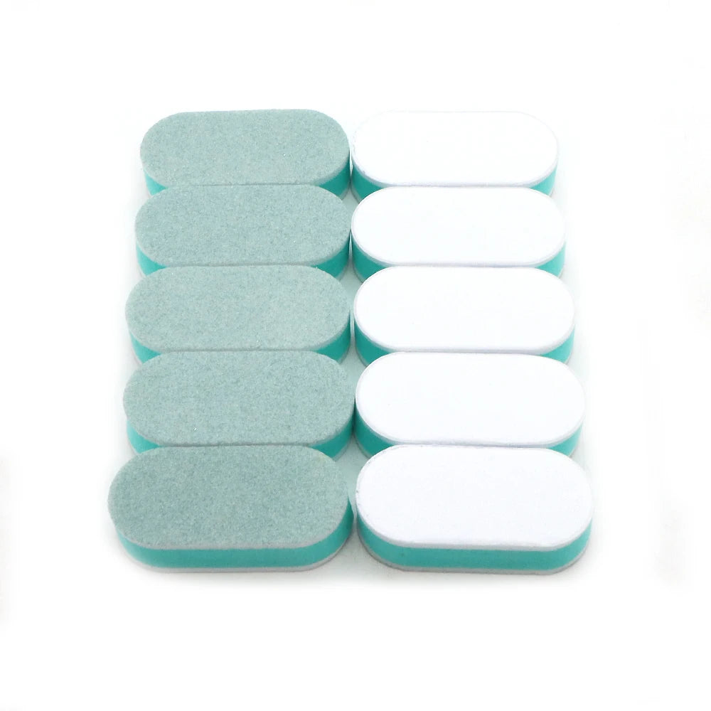 Mini Oval Nail Buffer Blocks 600/3000 Grit – 20/40/100 Pack Nail Buffer Block PRIMED
