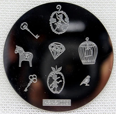 MAFANAILS Cute Cat Paw Nail Art Stamping Plate 5.5cm | 108 Designs Nail Stamping Plate PRIMED 9