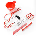 LMETJMA Canning Kit – Jar Lifter, Funnel & Bubble Popper Set Canning Tools Set PRIMED 6 Pieces