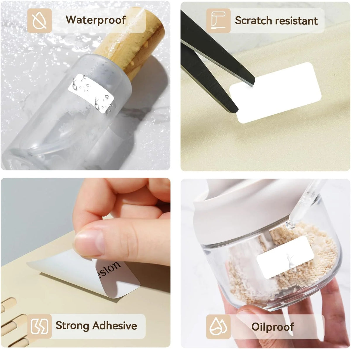 Niimbot Waterproof Label Rolls for D11 D110 D101 H1S Printer Thermal Label Rolls PRIMED