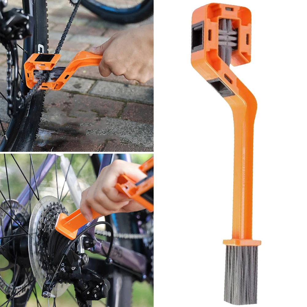 Double-Head Bike Chain Cleaner & Gear Cleaning Brush Tool Chain Cleaning Brush PRIMED