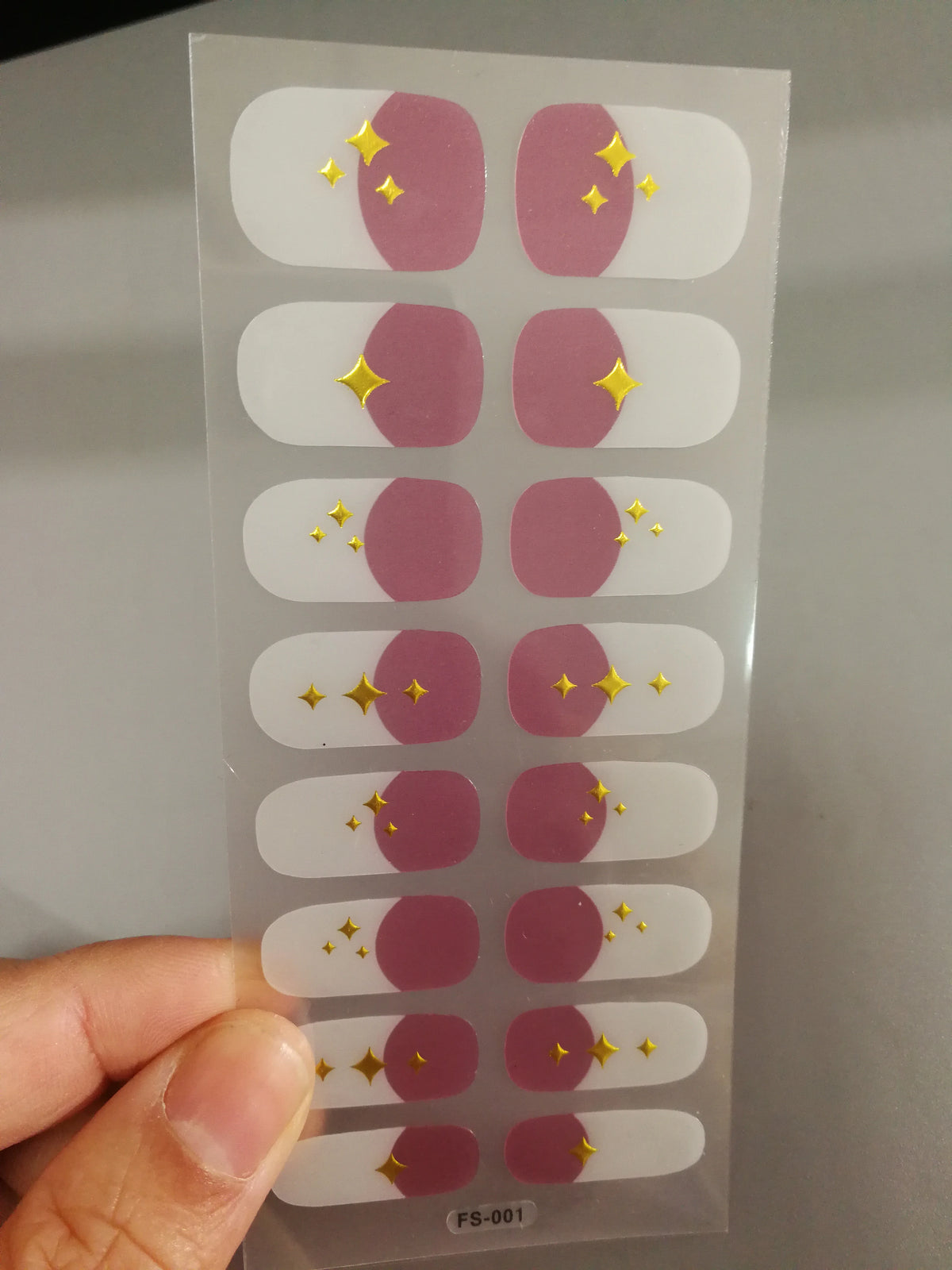 Semi-Cured Gel Nail Wraps Pink Tulip Floral | 16 Tips/Sheet