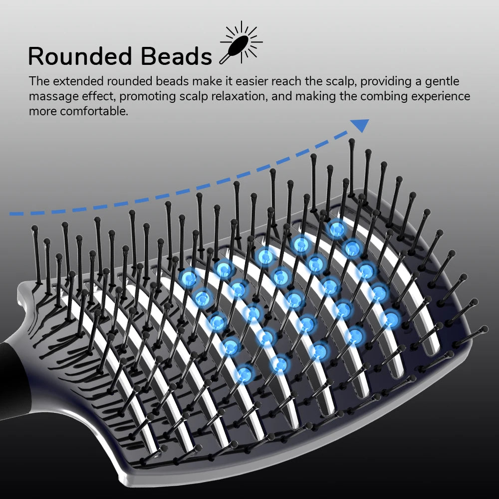 Scalp Massage Detangling Hair Brush – Wet & Curly Hair Detangling Hair Brush PRIMED