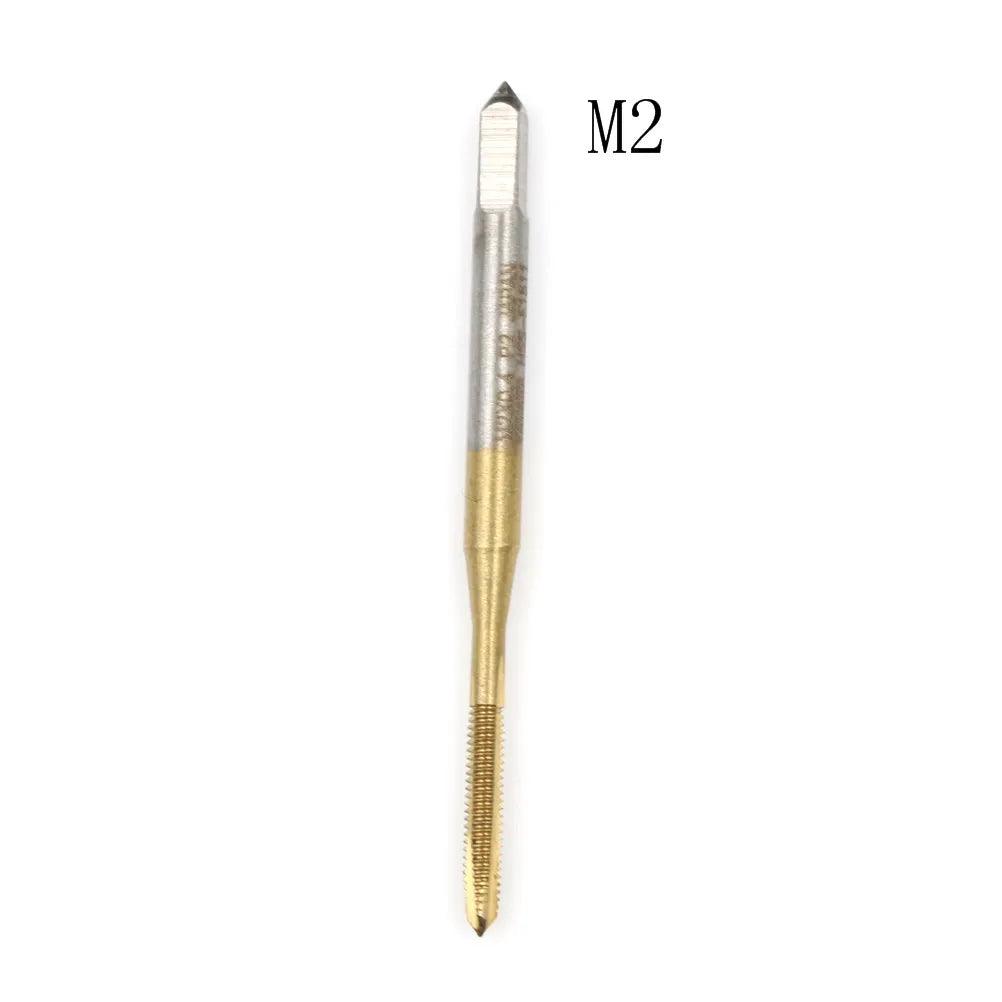 HSS Titanium Spiral Thread Tap Set M2–M8 Right Hand 3 Flute