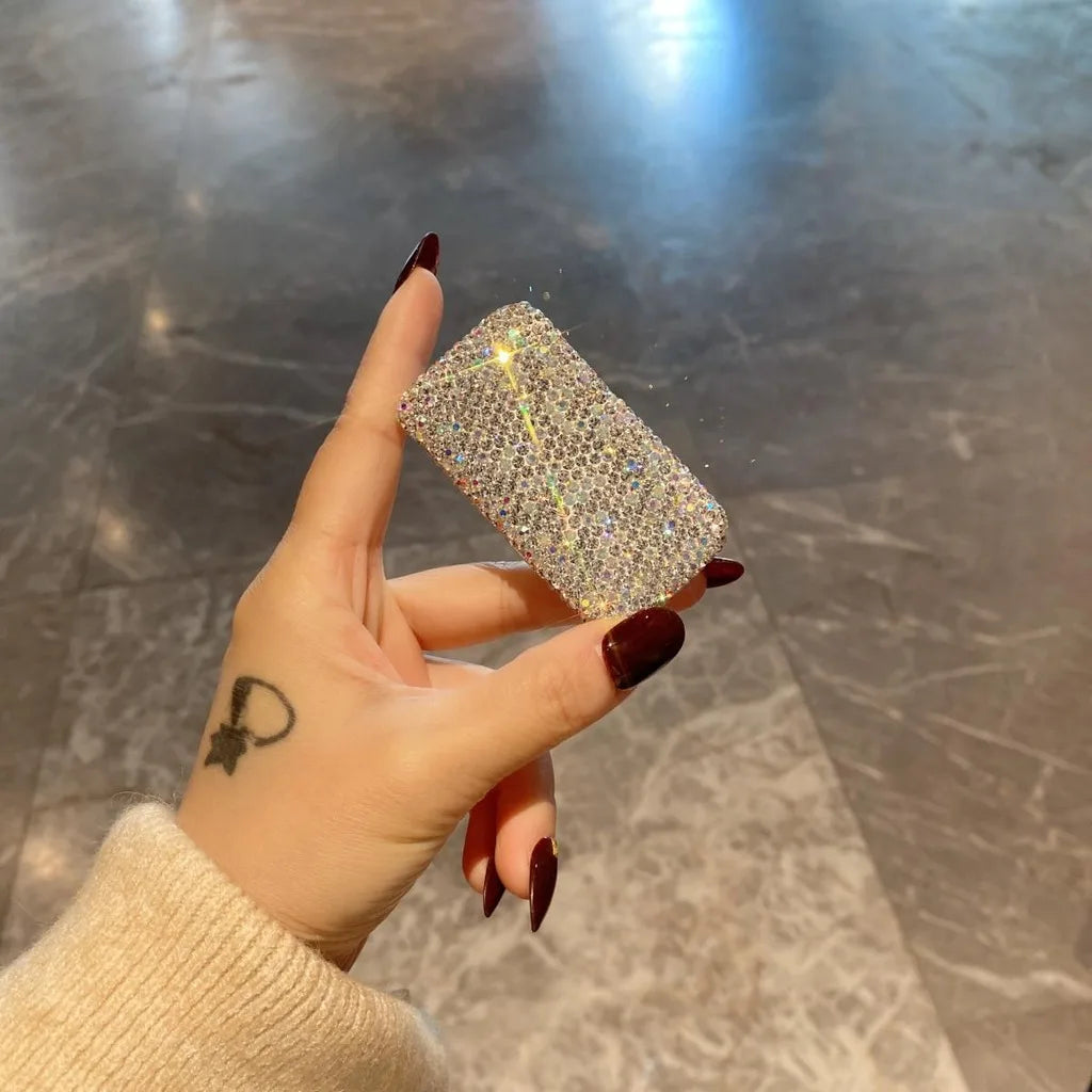 Rhinestone 3-Compartment Mini Pill Case | Portable Travel Organizer