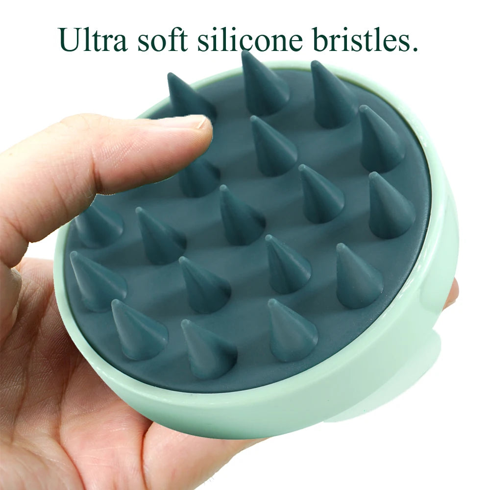 Silicone Scalp Massage Shampoo Brush – Hair & Body Scrubber Scalp Massage Brush PRIMED