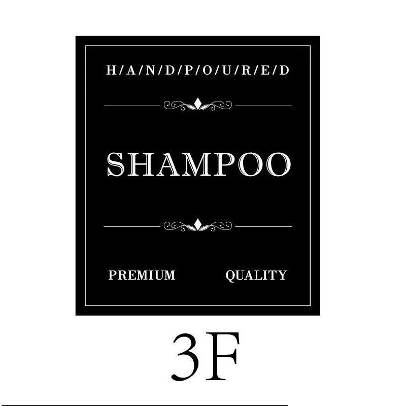 Waterproof Bathroom Bottle Labels 5-Pack – PVC Stickers