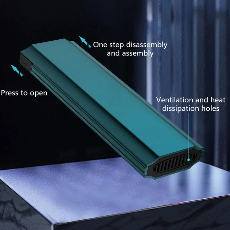 UTHAI M16 Tool-Free M.2 SSD Enclosure – NVMe & NGFF Type-C