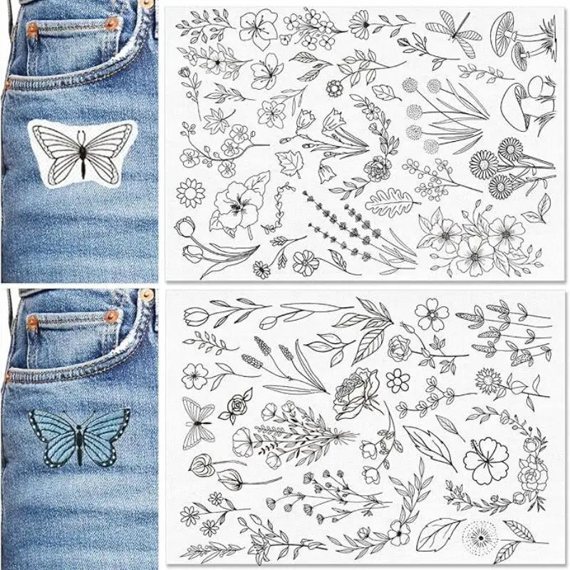 Water Soluble Embroidery Stabilizer Stickers – 2 Sheets
