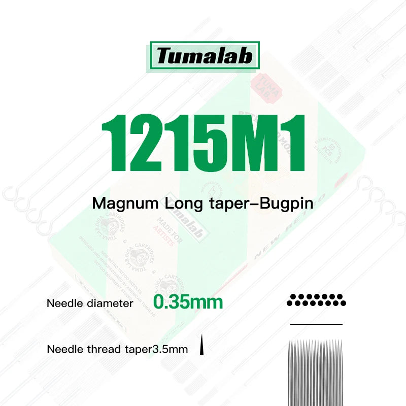 TUMAlab Sterile Disposable Round Magnum Tattoo Needles 50pk