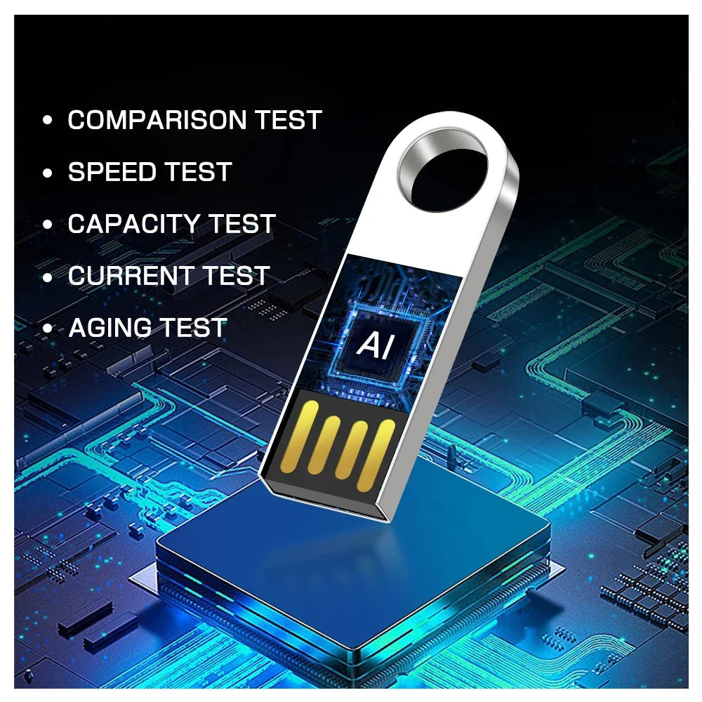 JASTER USB 3.0 Metal Keychain Flash Drive 8GB–128GB USB Flash Drive PRIMED