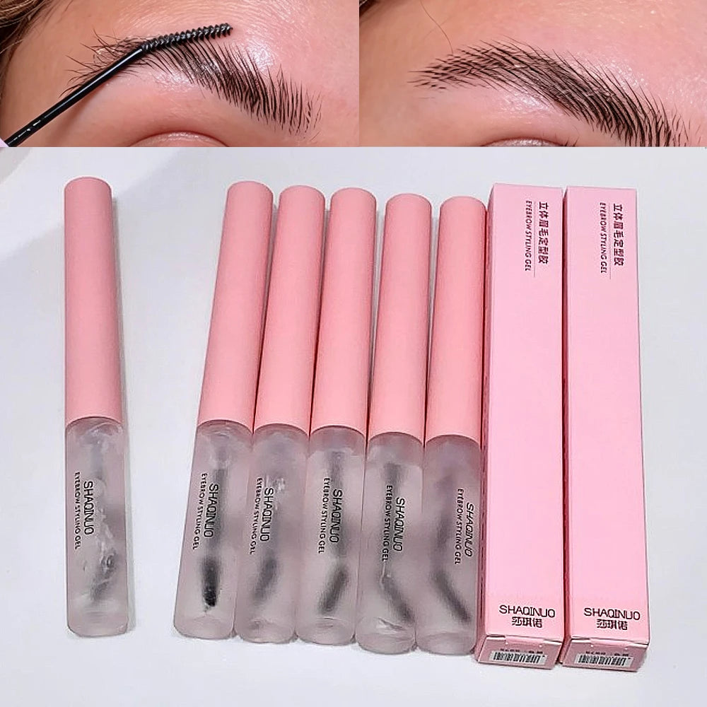 Transparent Waterproof Eyebrow Styling Gel – 3D Natural Brow Eyebrow Styling Gel PRIMED