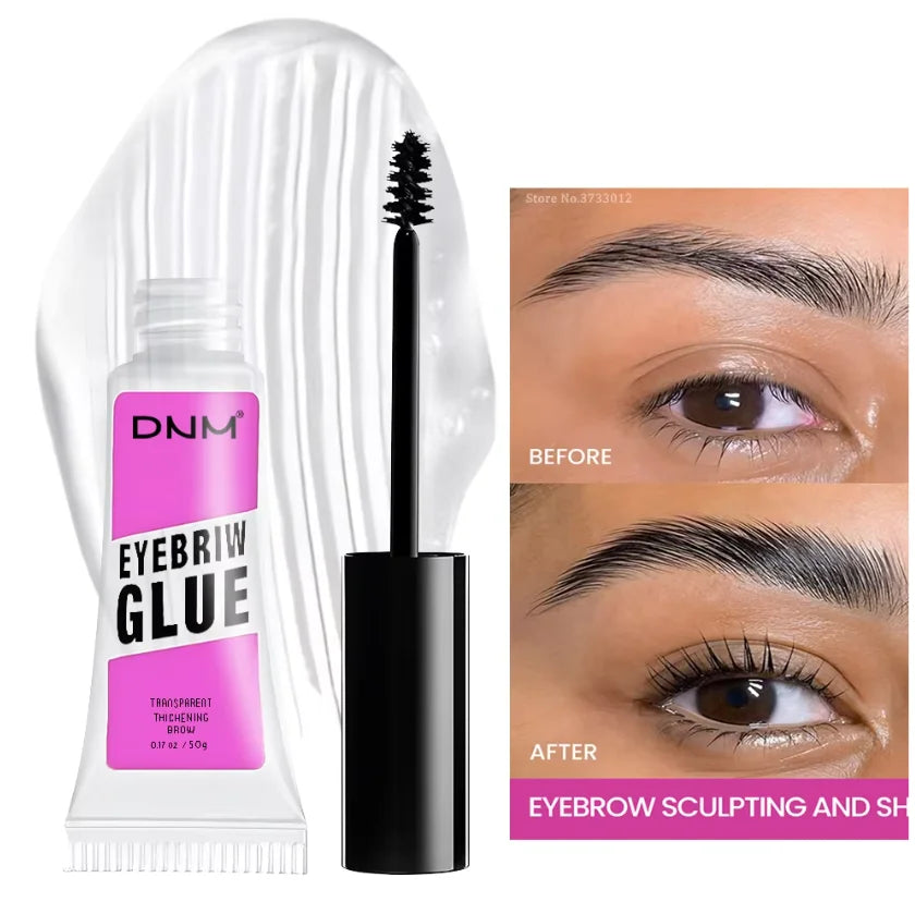 DNM Transparent Eyebrow Gel – Waterproof 3D Brow Setting Wax Eyebrow Setting Gel PRIMED