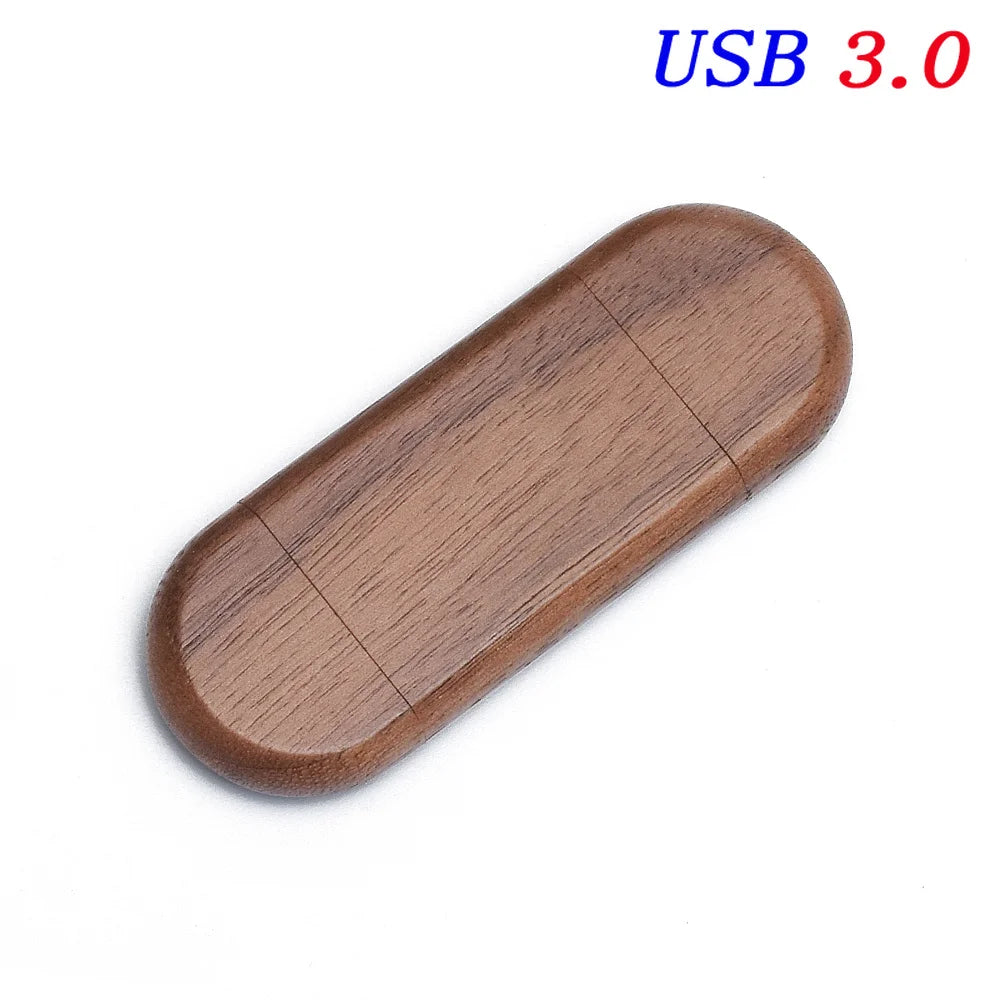 Wooden USB Flash Drive Type-C Custom Logo 16–128GB | JASTER USB Flash Drive PRIMED Walnut wood No box 32 GB