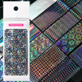 10 Rolls Aurora Laser Nail Transfer Foil – Starry Sky Stickers Nail Art Foil PRIMED 10 Rolls