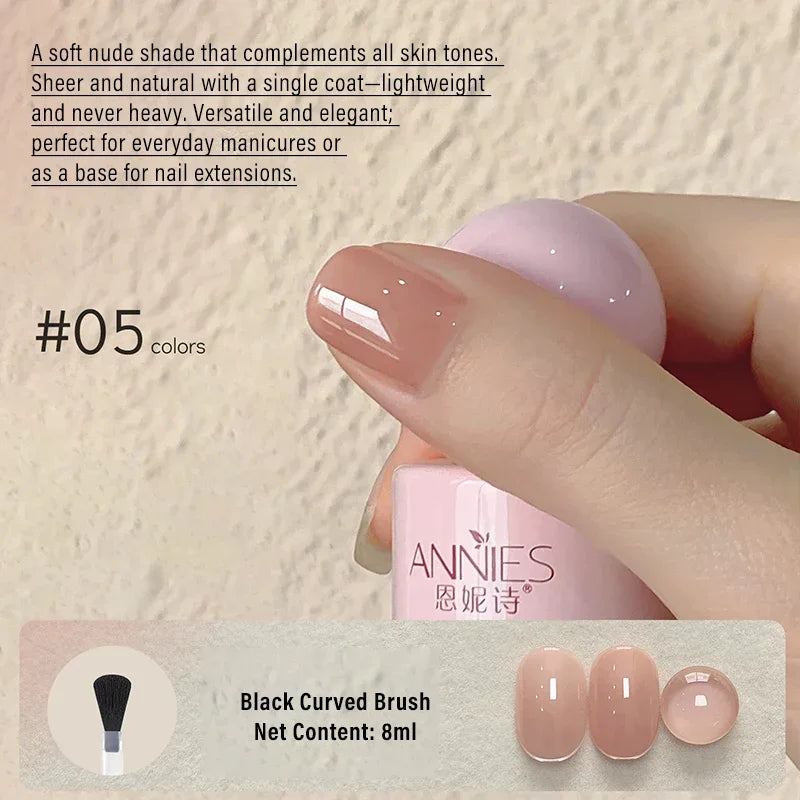 8ml Nude Gel Nail Polish – 23 Colors UV/LED Semi-Permanent Gel Nail Polish PRIMED 05