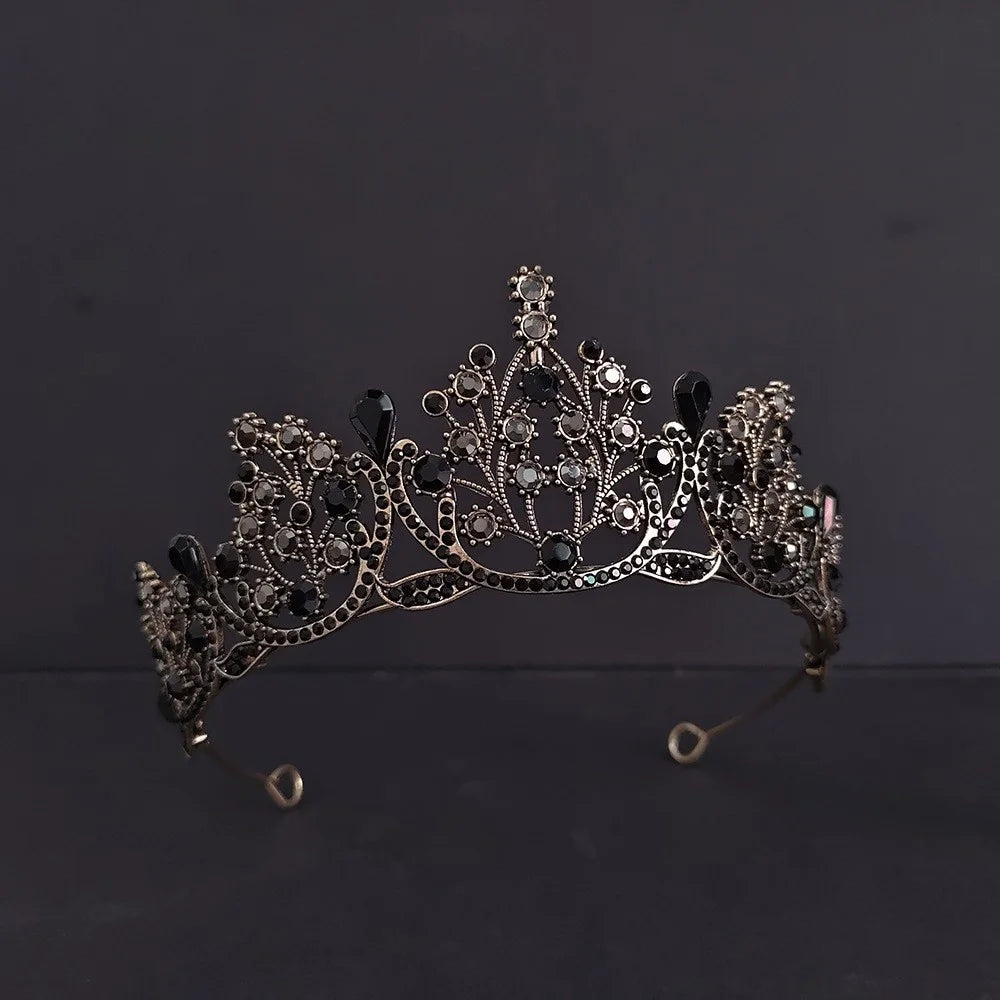Rhinestone Crystal Tiara Crown Baroque Bridal Wedding Headband