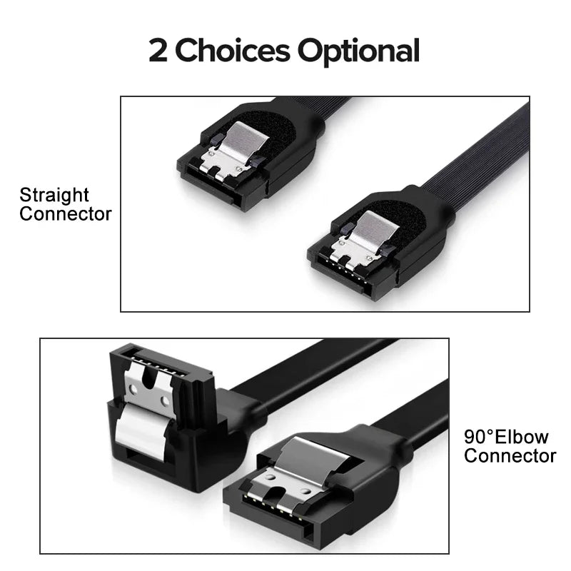 SATA 3.0 Data Cable 50cm | HDD SSD Drive Adapter 6Gbps SATA Data Cable PRIMED