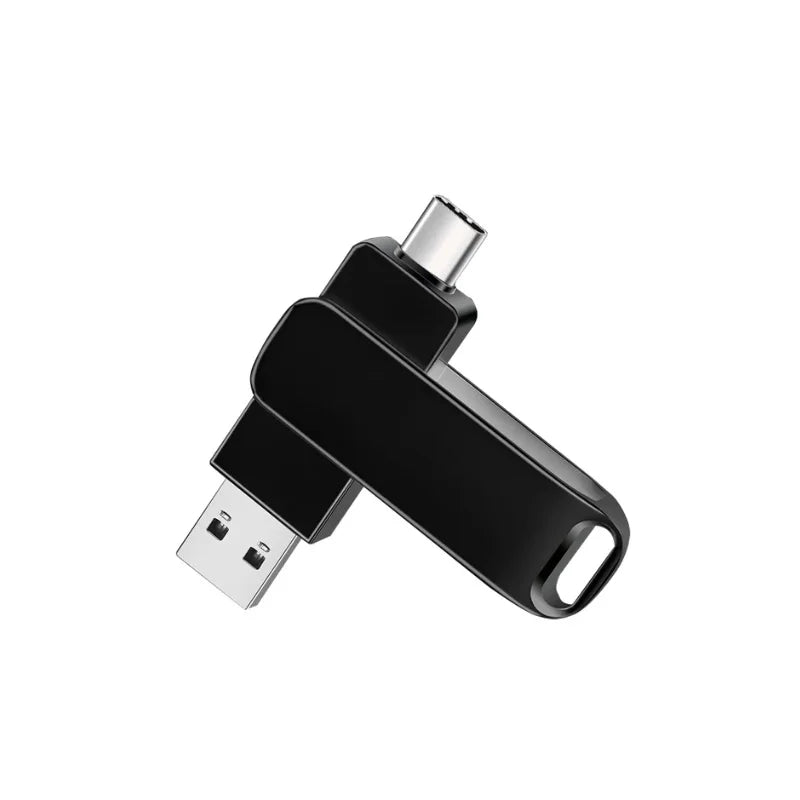 10-Pack USB 3.0 Type-C OTG Metal Flash Drive 32–256GB USB Flash Drive PRIMED Black-10PCS 32GB-USB 3.0