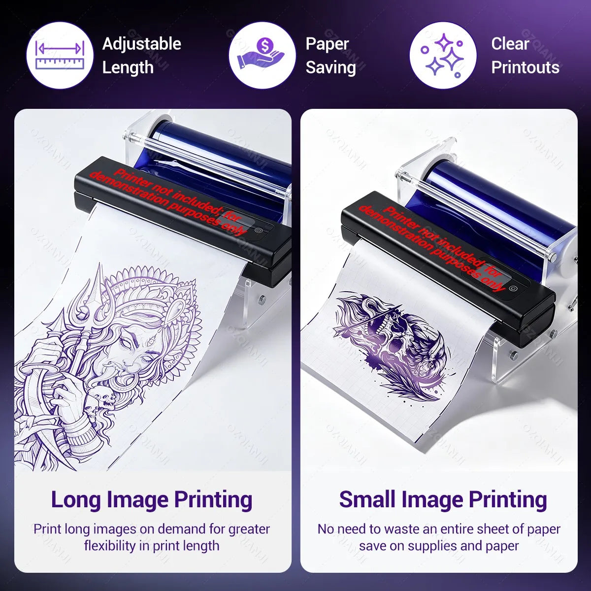 A4 Tattoo Transfer Paper Roll 30M Two-Layer + Stand Tattoo Transfer Paper PRIMED