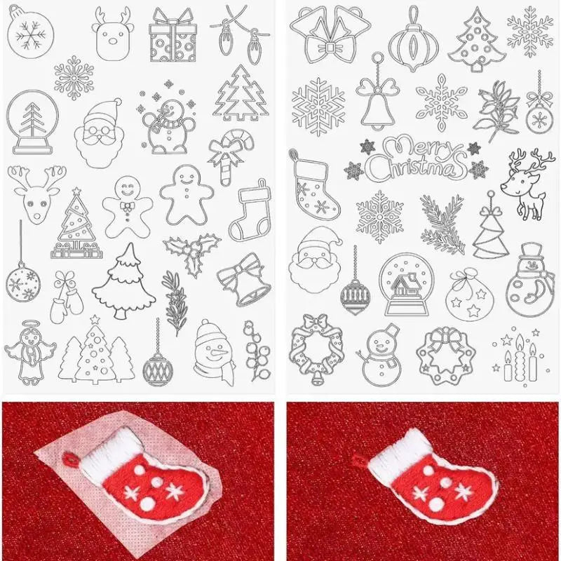 Water Soluble Embroidery Stabilizer Stickers – 2 Sheets