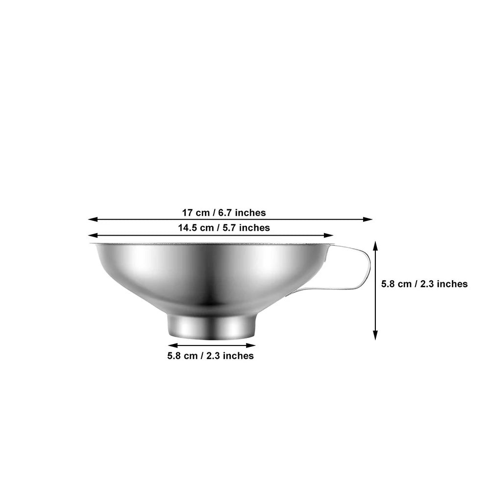 Stainless Steel Wide Mouth Canning Funnel for Mason Jars