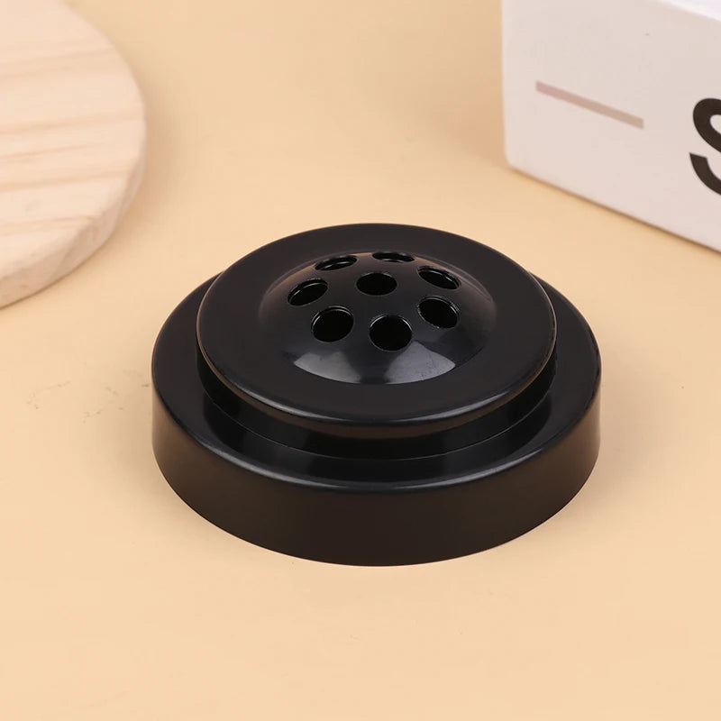 8-Hole Mini Desk Flag Stand – Portable Black Plastic Base Desk Flag Stand PRIMED