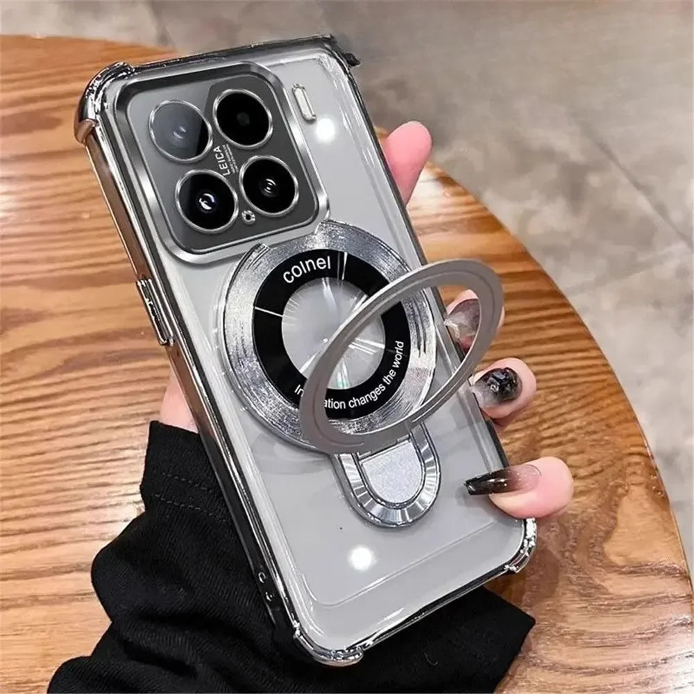 Xiaomi 15T / 14T / 13T Pro Magnetic Kickstand Clear Case