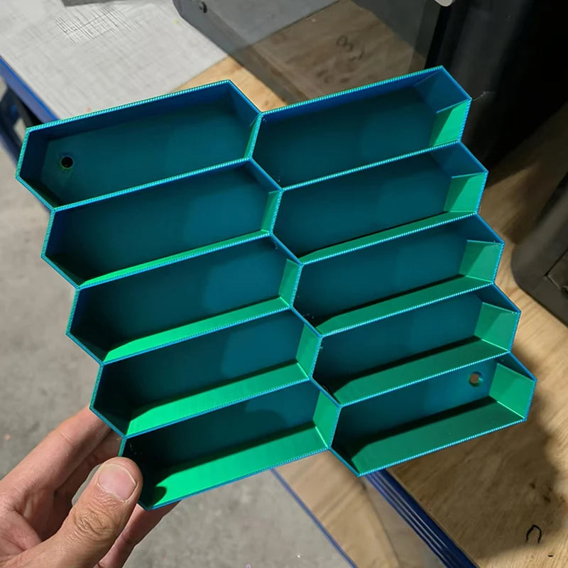 10-Grid 3D Printed Car Model Display Rack | Storage Holder