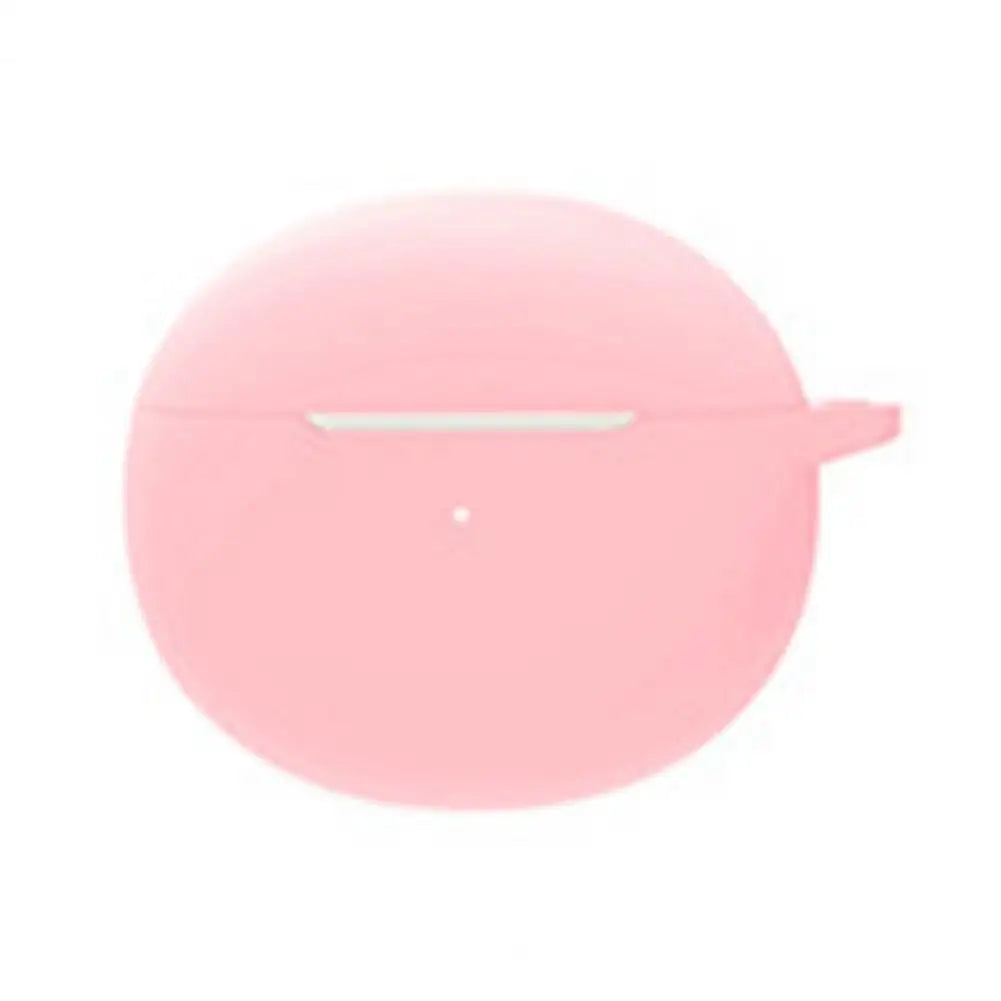 Silicone Case for OPPO Enco Air / Air 2 with Carabiner Clip Earbud Protective Case PRIMED Pink