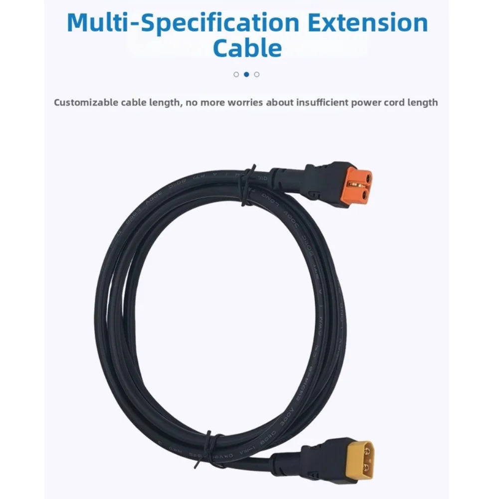 XT60-M to XT60I-F Solar Panel Extension Cable 1.5M 16AWG