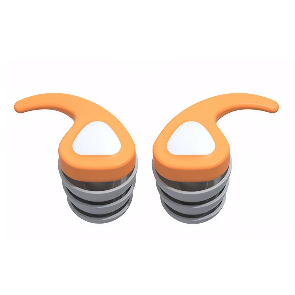 Kids Waterproof Silicone Swim Ear Plugs | Noise Reduction Kids Swim Ear Plugs PRIMED Orange